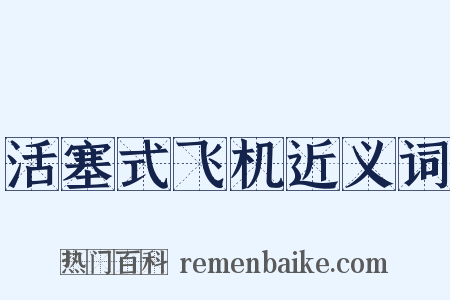 活塞式飞机近义词是什么意思的图片